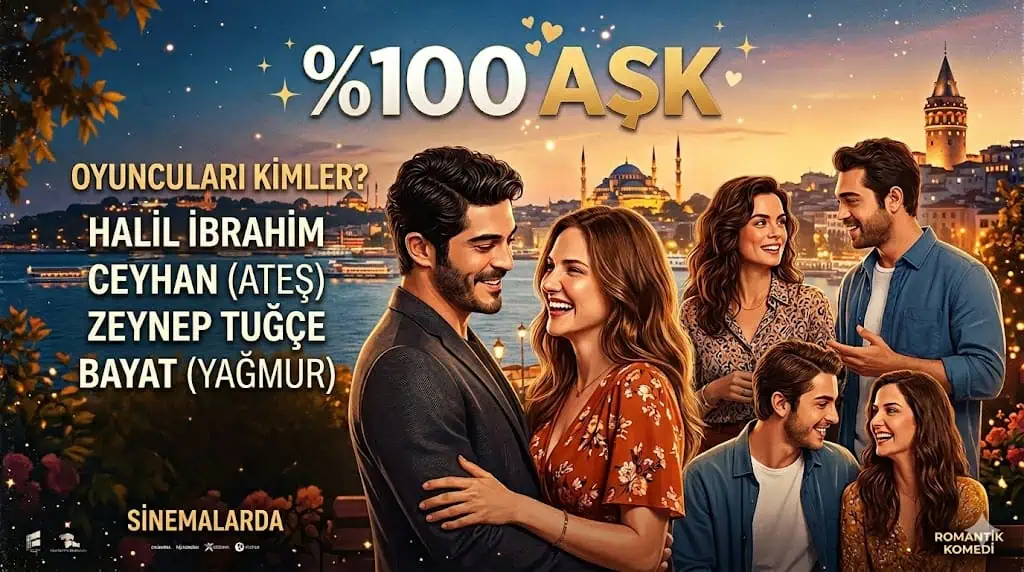 %100 Aşk Filmi Oyuncu kadrosu karakterleri konusu çekim yerleri