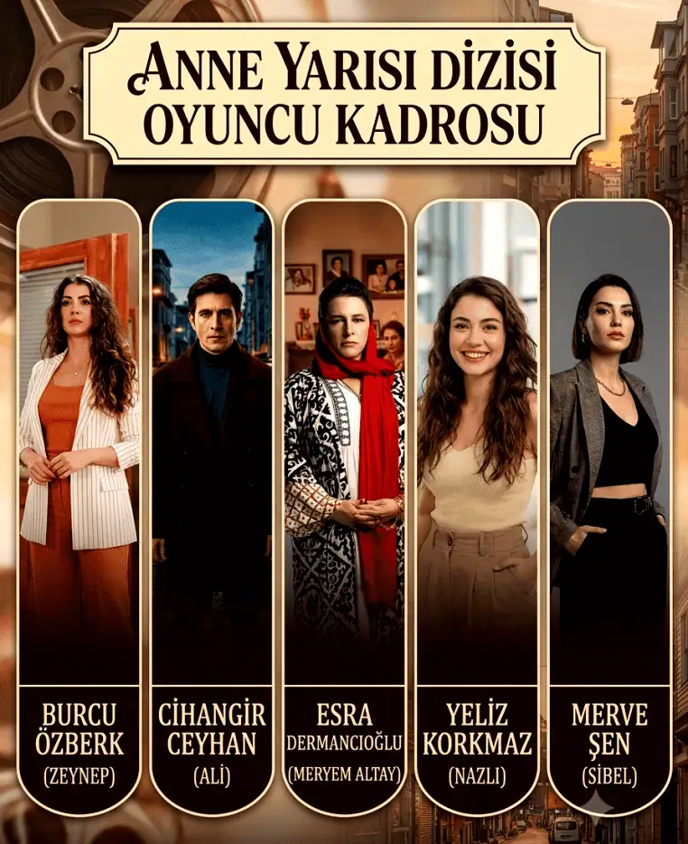 Anne Yarısı Dizisi Oyuncuları Kadrosu karakterleri