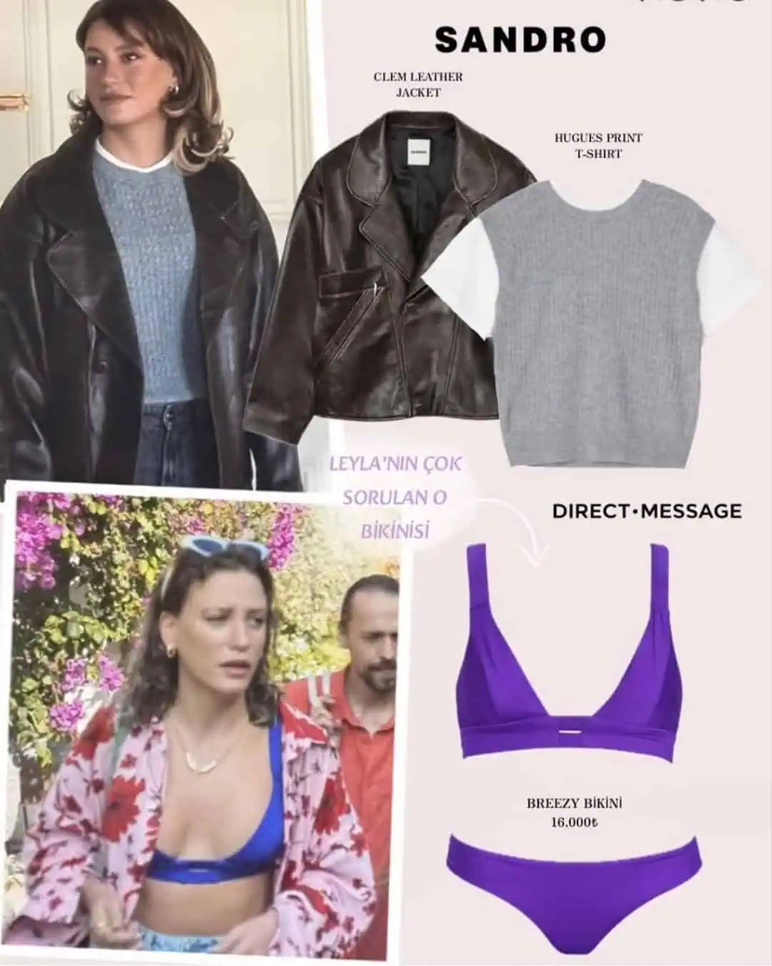 Kimler geldi kimler geçti Serenay Sarıkaya kombini Leyla kıyafetleri 