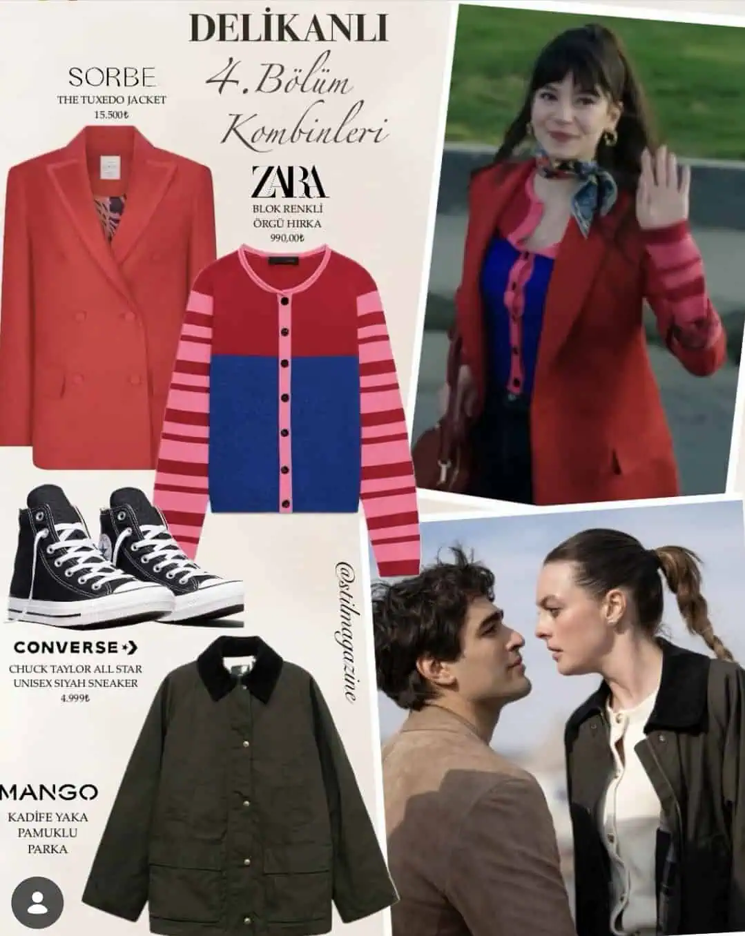 4 Mayıs Delikanlı dizisinin 5.bölümünde Dila kombinleri