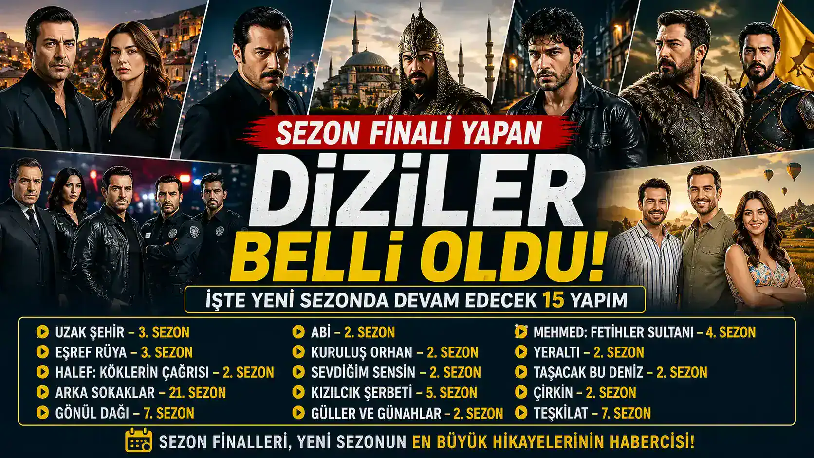 2026-2027 Yeni Sezon Devam Edecek Diziler