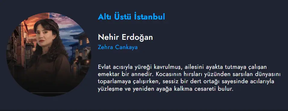 Nehir Erdoğan (Zehra Cankaya)
