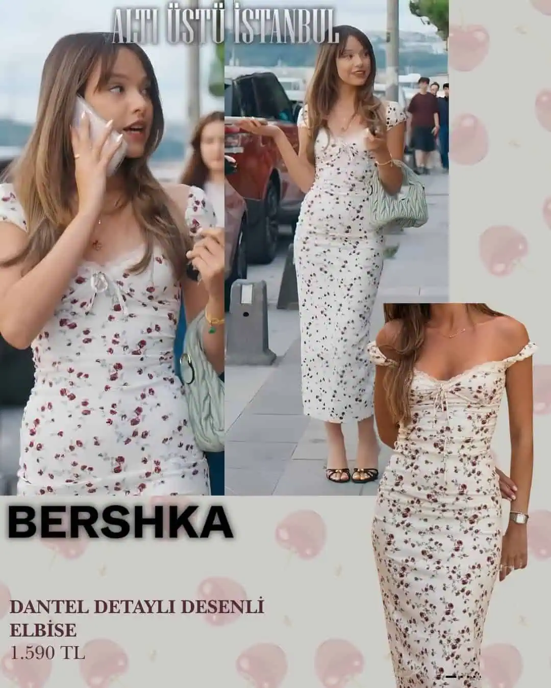 10 Ağustos Altı Üstü İstanbul dizisi 9.bölüm Alina kıyafetleri giydiği elbise markası