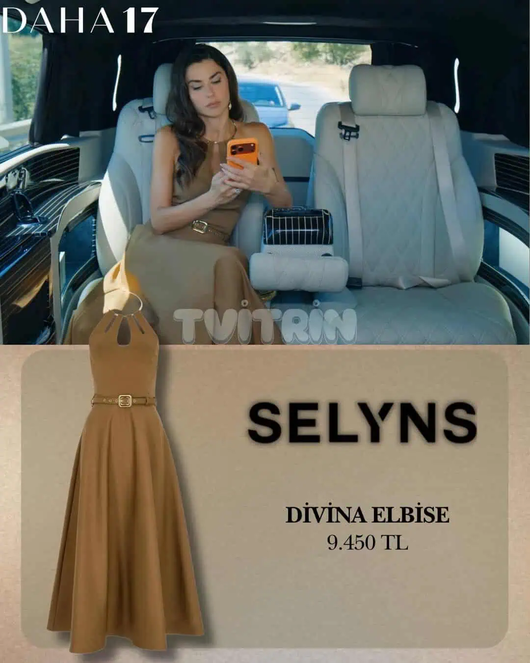 30 Ağustos Daha 17 14. bölüm kıyafetleri Şebnem'in giydiği elbise