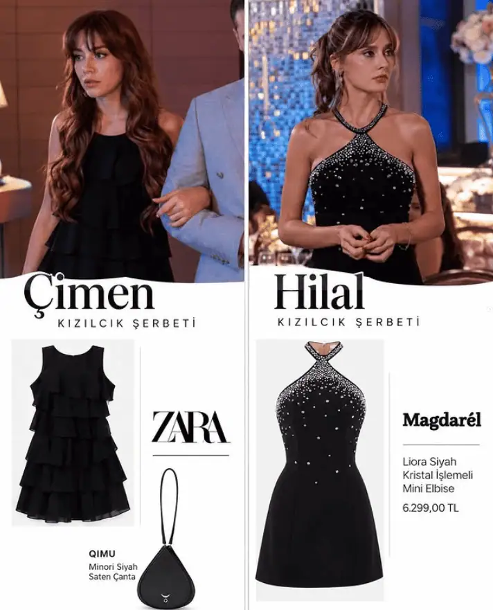 9 Ekim Kızılcık Şerbeti 142.bölüm Çimen ve Hilal kıyafetleri