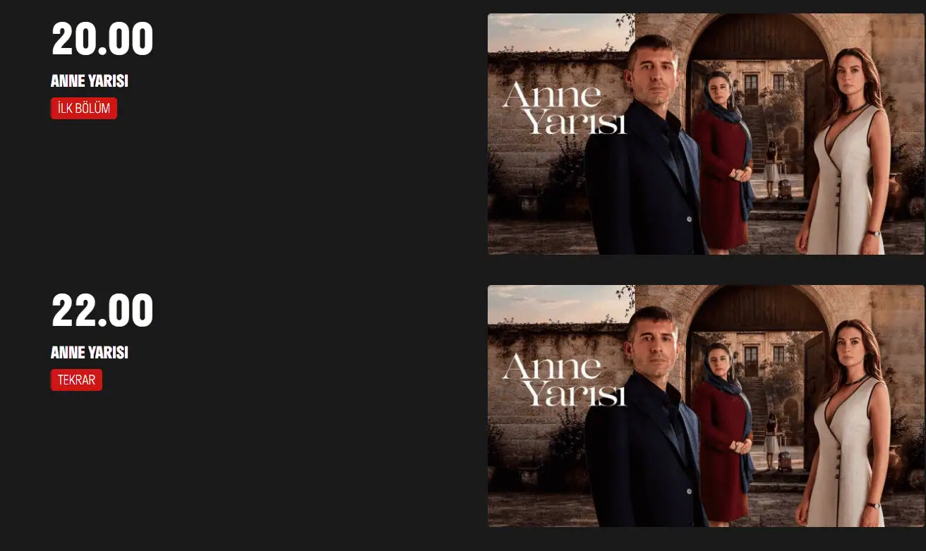 Anne Yarısı Dizisinin Tekrarı Ne Zaman Hangi Gün Saat Kaçta