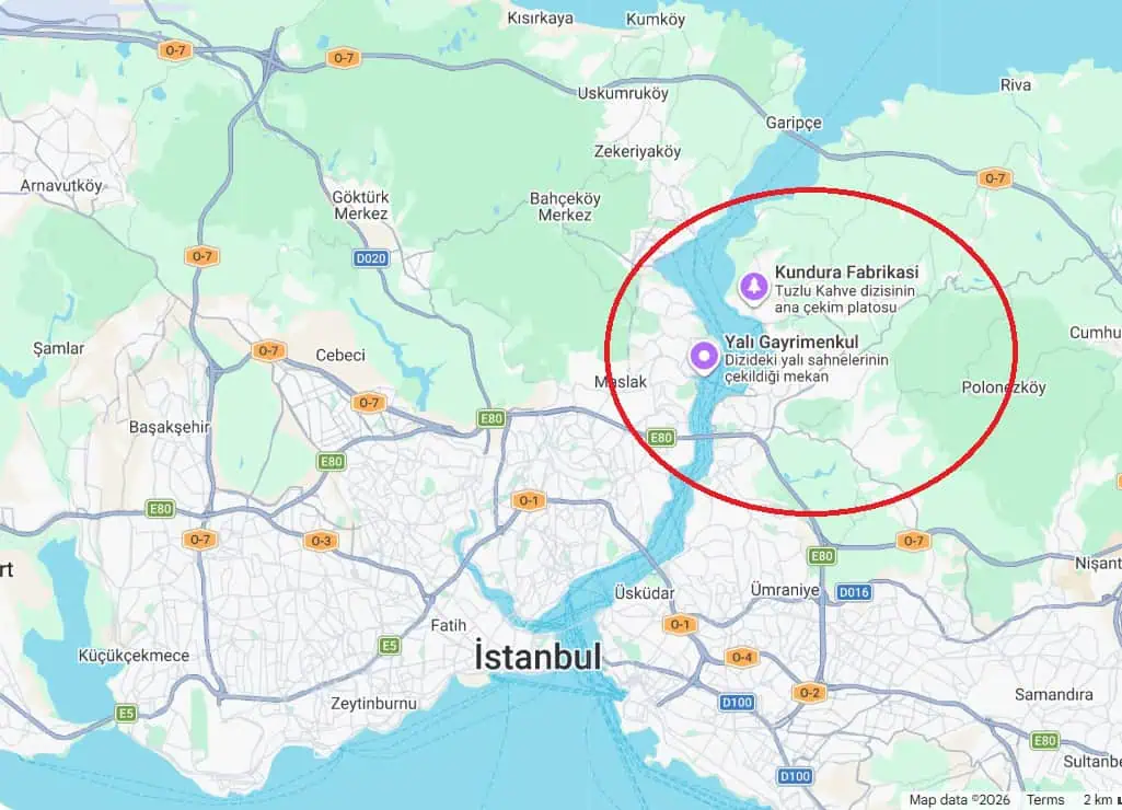 Tuzlu Kahve Dizisi Nerede Çekiliyor, Mekanları Mahallesi Seti Neresi
